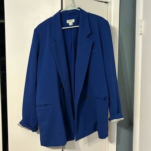 Oversized Royal Blue Blazer from Anthropologie